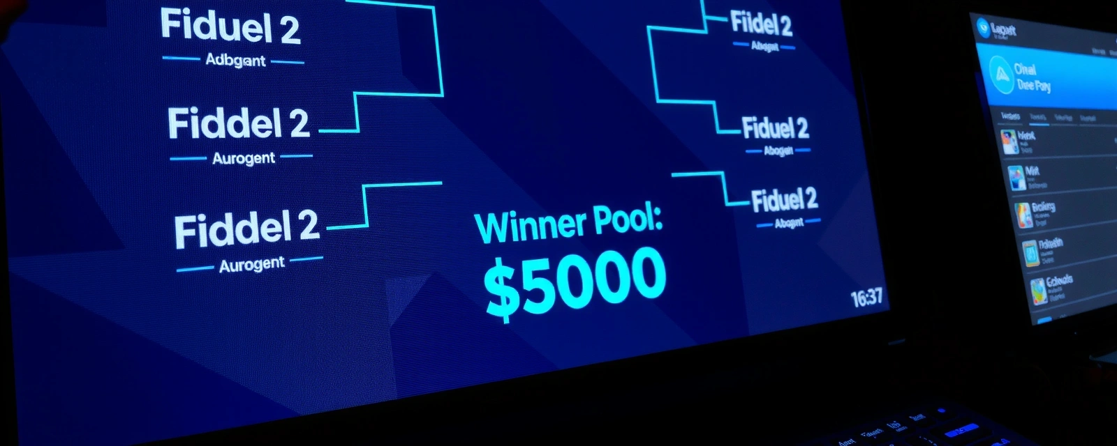 Tournament prize pool interface.